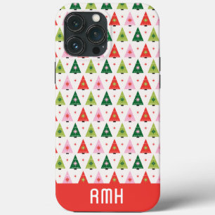 Case-Mate iPhone Case Arbre de Noël Monogramme initial Joyeux et Humeur 
