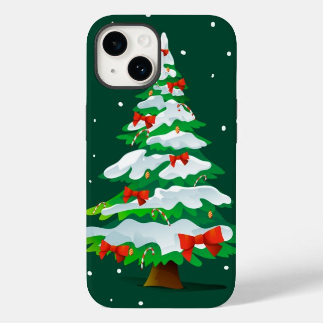 Coques Case-Mate iPhone Arbre de Noël Red Bows (Verso)