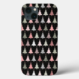Case-Mate iPhone Case Arbre de Noël rose et vert avec Arrière - plan noi