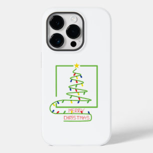 Coque Case-Mate iPhone Arbre de Noël stylisé avec ampoules
