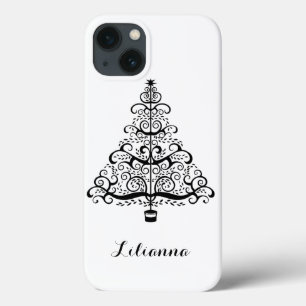 Case-Mate iPhone Case Arbre de Noël vintage orné de volutes victoriennes