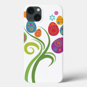 Etui iPhone Case-Mate Arbre de Pâques avec les oeufs et les fleurs