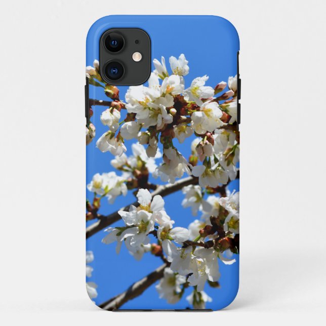 Coques Case-Mate iPhone Arbre de printemps blanc fleuri blanc (Dos)