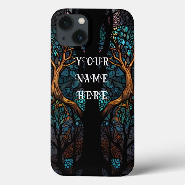 Coques Case-Mate iPhone Arbre de vie en verre de mosaïque (Verso)