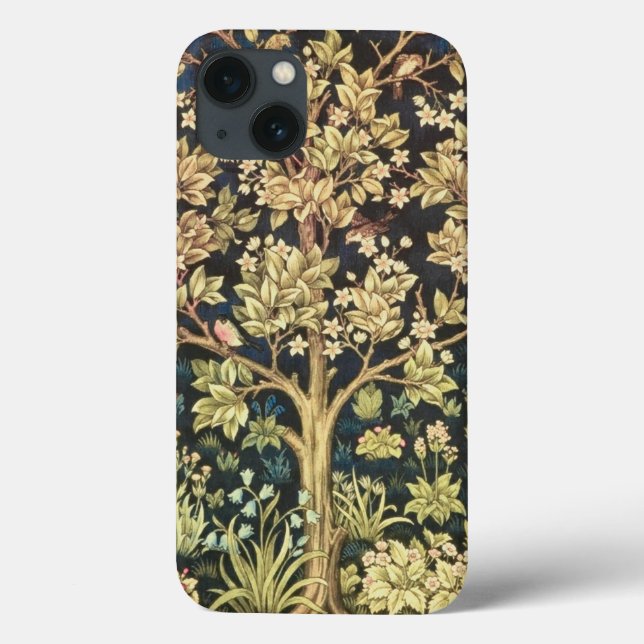 Coques Case-Mate iPhone Arbre de William Morris de Pre-Raphaelite de cru (Verso)