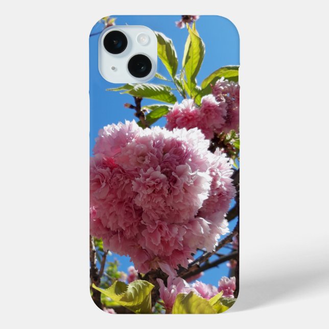 Coques Case-Mate iPhone Arbre en fleurs rose cerise sauvage (Verso)