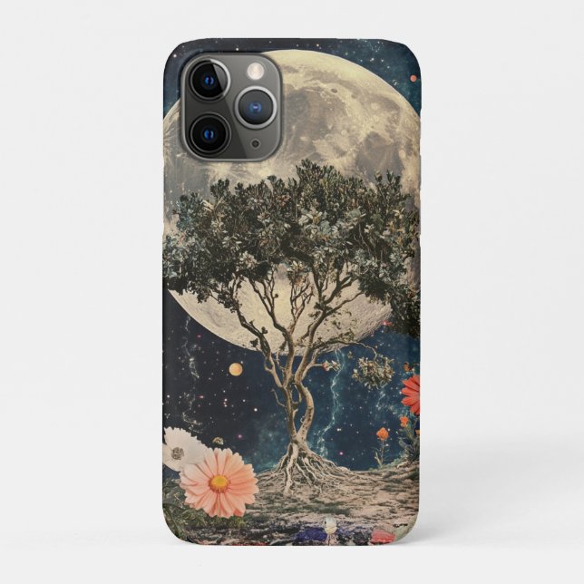 Coques Case-Mate iPhone Arbre et fleurs de la lune (Dos)