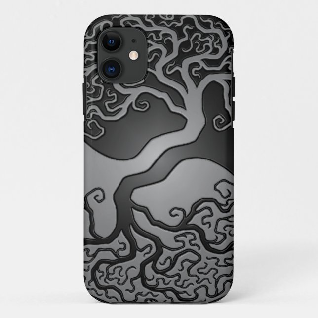 Coques Case-Mate iPhone Arbre foncé de Yin Yang (Dos)