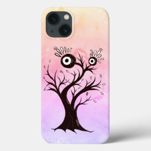 Case-Mate iPhone Case Arbre fou Créature Encre Art Imaginaire rose