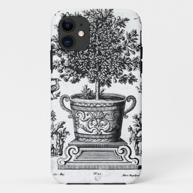 Coques Case-Mate iPhone Arbre ornemental dans une urne sur une petite (Dos)