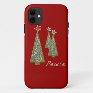 Case-Mate iPhone Case Arbre-Paix/rouge de Noël
