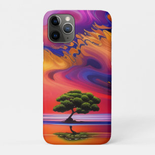 Case-Mate iPhone Case Arbre solitaire dans l'eau ciel coloré
