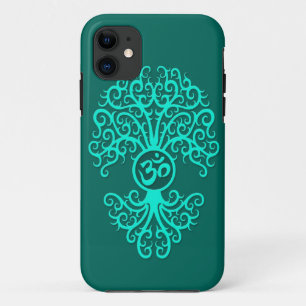 Etui iPhone Case-Mate Arbre turquoise de l'OM de bleu