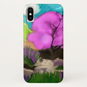 Coques Pour iPhone Arbres à bonbons en coton d'art Abstrait