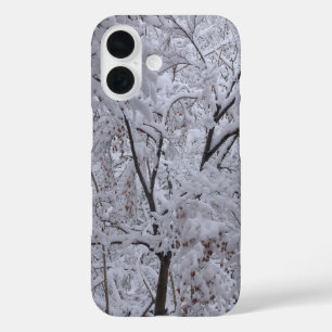 Coque Pour iPhone 16 Arbres à neige