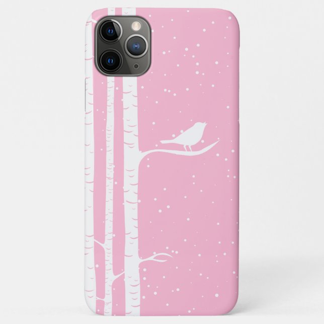 Coques Case-Mate iPhone Arbres de bouleau roses de Milou (Dos)