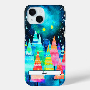 Coque Case-Mate iPhone Arbres de Noël brillants