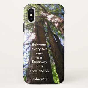 Case-Mate iPhone Case Arbres de séquoia avec la citation de Muir