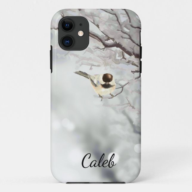 Coques Case-Mate iPhone Arbres d'hiver Personnaliser mignonne des oiseaux  (Dos)