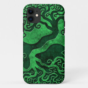Case-Mate iPhone Case Arbres en pierre verts de Yin Yang