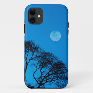 Coque Case-Mate iPhone Arbres en silhouette et pleine lune