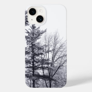 Coque Case-Mate iPhone Arbres enneigés : Vertical