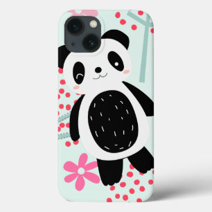 Case-Mate iPhone Case Arbres, fleurs et ours de panda