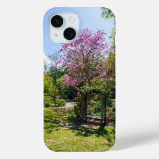 Coque Case-Mate iPhone Arbres roses dans le jardin des jardins de Descans