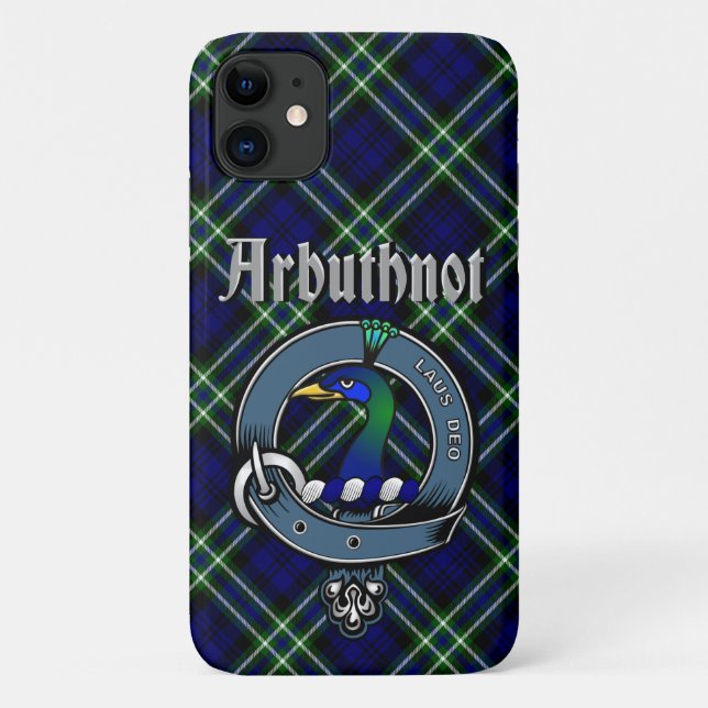 Coques Case-Mate iPhone Arbuthnot Clan Badge & Tartan Phone Case (Dos)