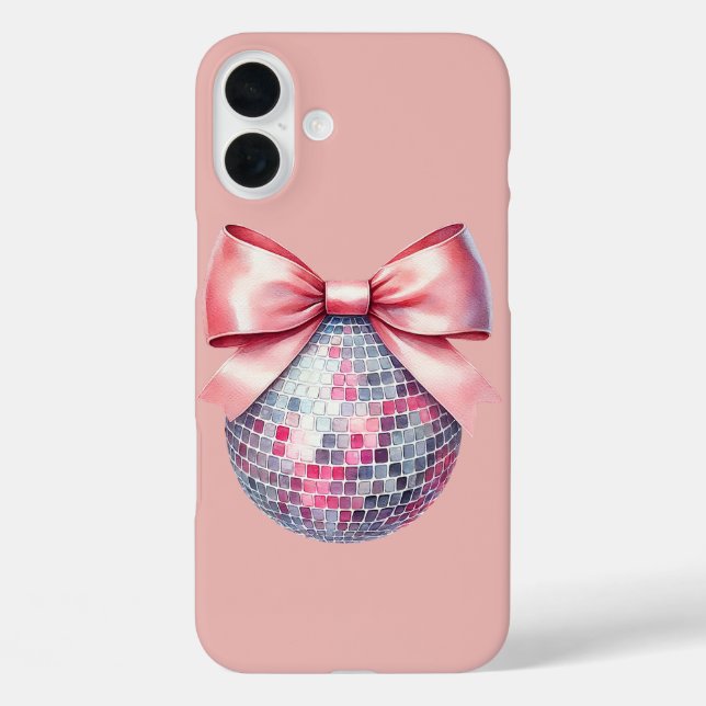 Coques Case-Mate iPhone Arc à bille en disco rose (Verso)