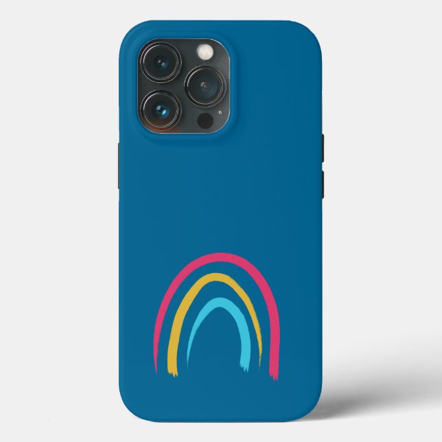 Coques Case-Mate iPhone Arc arc-en-ciel bleu (Verso)