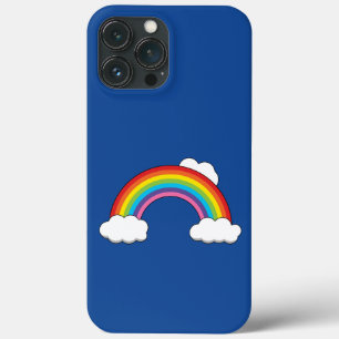 Case-Mate iPhone Case Arc en ciel avec nuages blancs
