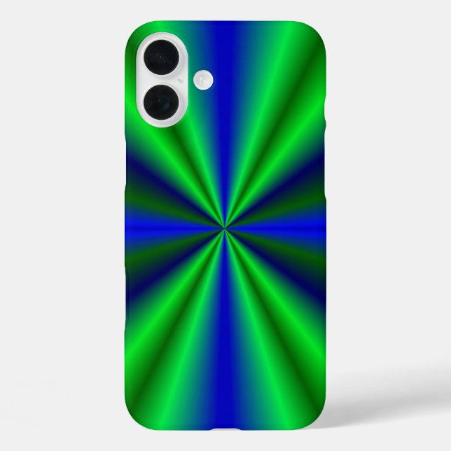 Coques Case-Mate iPhone arc-en-ciel bleu vert (Verso)