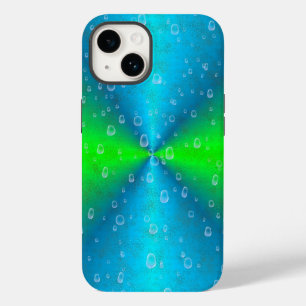 Coque Case-Mate iPhone Arc-en-ciel bleu vert dans la peau d'éléphant en c
