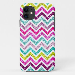 Coque iPhone 11 Arc-en-ciel Coloful Bling Girly de parties