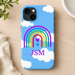 Case-Mate iPhone Case Arc en ciel coloré avec ciel bleu et nuages