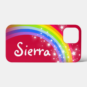 Etui iPhone Case-Mate Arc-en-ciel coloré ciel étoile rouge nom personn