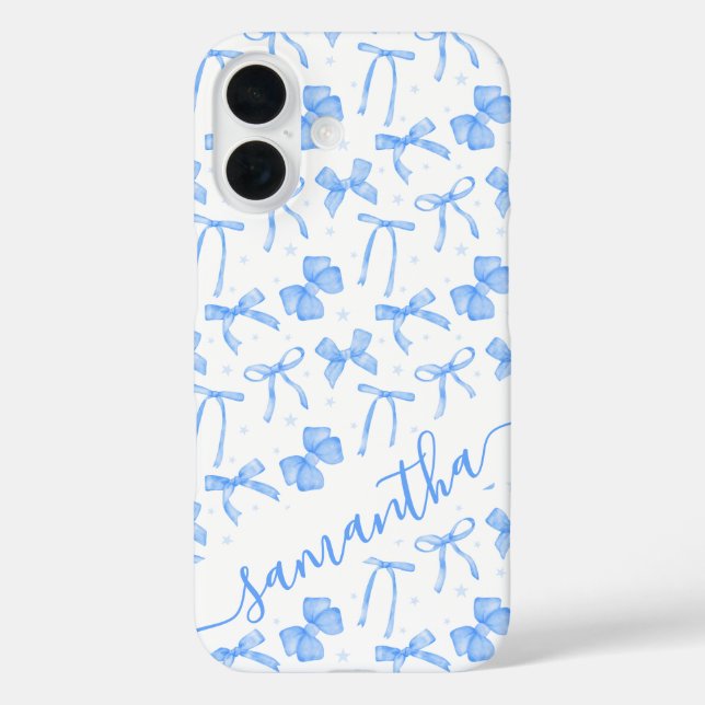 Coques Case-Mate iPhone Arc-en-ciel Coquette Bow Nom personnalisé  (Verso)