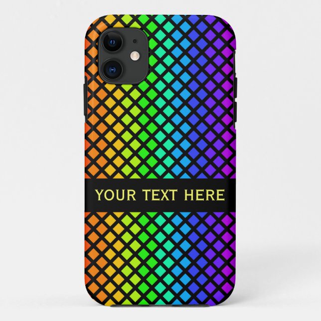 Coques Case-Mate iPhone Arc en ciel de diamants personnalisé iPhone 5 Coqu (Dos)