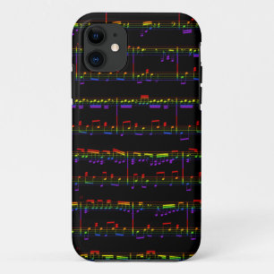 Coques Pour iPhone arc-en-ciel de musique de feuille de l'iPhone 5