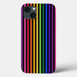 Case-Mate iPhone Case Arc-en-ciel et rayures noires Coque-coque iphone M