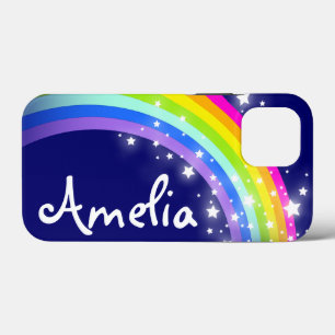 Etui iPhone 13 Mini Arc en ciel étoilé