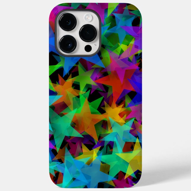 Coques Case-Mate iPhone Arc-en-ciel Étoiles Cool Groovy (Verso)