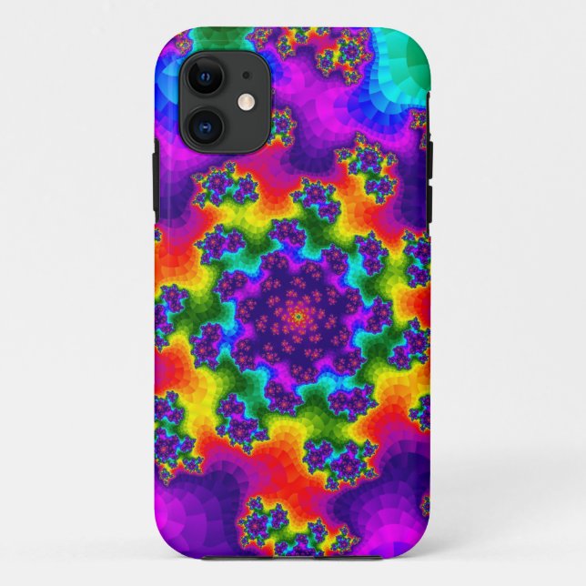 Coques Case-Mate iPhone Arc-en-ciel fleuri (Dos)