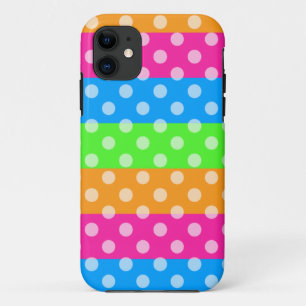 Case-Mate iPhone Case Arc-en-ciel fluorescent avec le pois