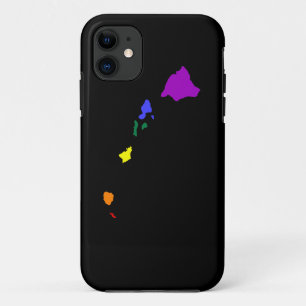 Coque iPhone 11 Arc-en-ciel hawaïen