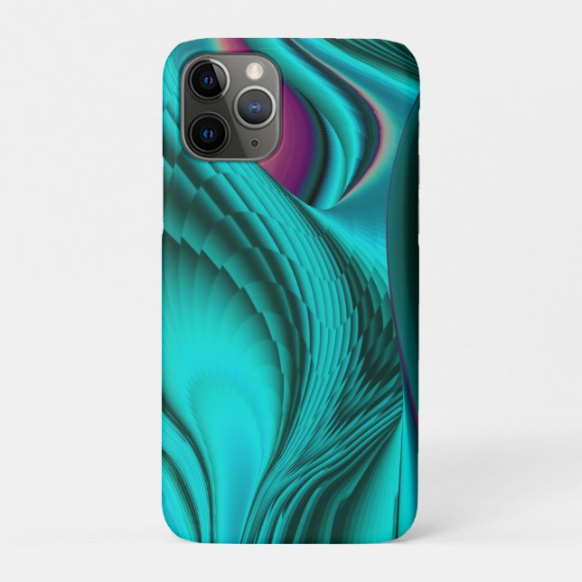 Coques Case-Mate iPhone Arc-en-ciel métallique Abstrait futuriste (Dos)