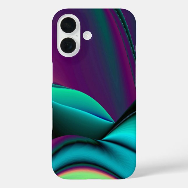 Coques Case-Mate iPhone Arc-en-ciel métallique Abstrait futuriste (Verso)