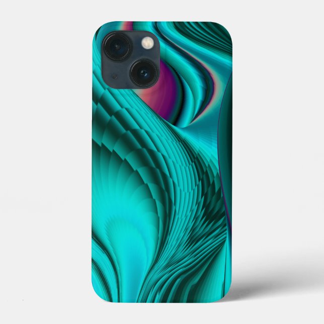Coques Case-Mate iPhone Arc-en-ciel métallique Abstrait futuriste (Verso)