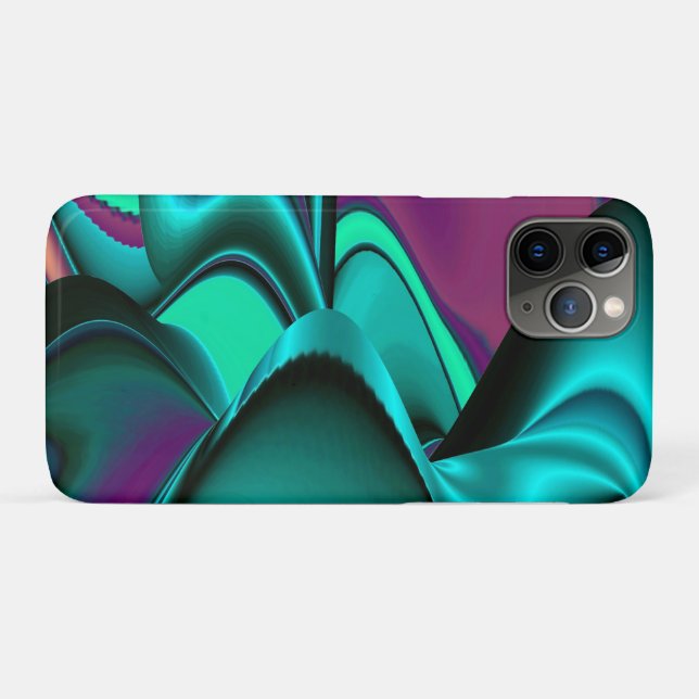 Coques Case-Mate iPhone Arc-en-ciel métallique Abstrait futuriste (Dos (Horizontal))